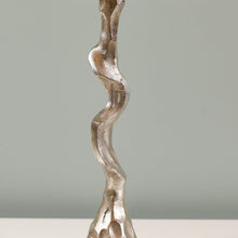 DANUBE | Arianna Twisted Pillar Candle Holder 10x10x58 cm- Silver | 290104600811