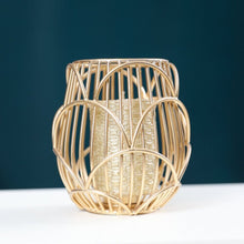 DANUBE | Arianna Cage T Light Holder- Gold | 290104600814
