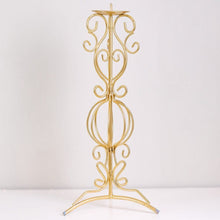 DANUBE | Arianna Classical Pillar Candle Holder 22x22x67 cm - Gold | 290104600817