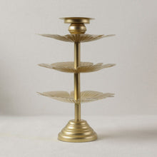 DANUBE | Arianna Lotus Pillar Candle Holder- Gold 1369 | 290104600819