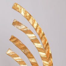 DANUBE | Arianna Bird Feather Candle Holder- Gold & Black | 290104600821