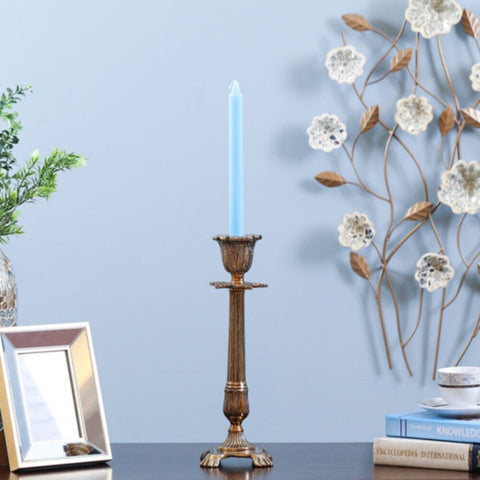 DANUBE | Arianna Taper Candle Holder Gold 13x13x35 cm | 290104600826