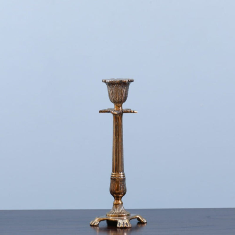 DANUBE | Arianna Taper Candle Holder Gold 13x13x35 cm | 290104600826