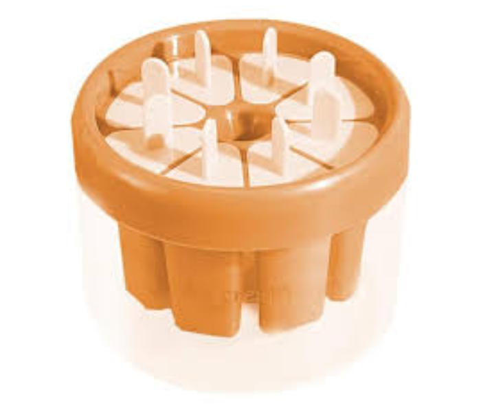 Ice Cream Stick Mold Replacement 8 Grid Non-Stick Washable Household Kitchen Mould Molding Tool Accessories Orange | JPO6601