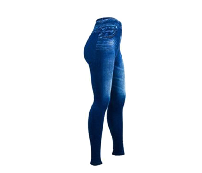 Hot Shaper Skin fit Leggings For Women Caresse Jeans Free Size - Blue  | JPD3598