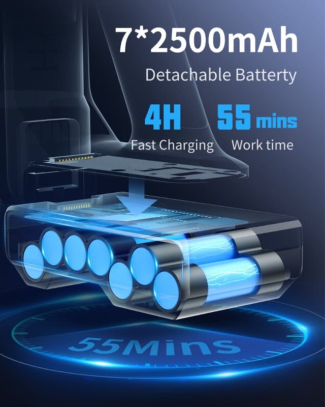 Honiturer Cordless Vacuum Cleaner S12 Led Touch Screen 1.2L 400W