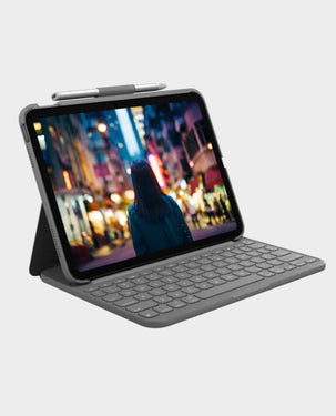 LOGITECH | Slim Folio Keyboard Case for iPad 10th Gen Gray ARA | 920-011414