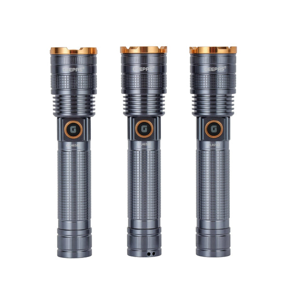 GEEPAS | Zoomable LED Flashlight 1500 Lumens Brightness | GFL4658