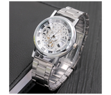FLLi 18k Gold Plated Machinery Design Watch - Silver | JPL2739