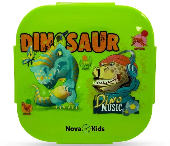 Nova Kids Square 1000ml Bento Lunch Box - Dino Green - NK-SSLB-DIGR | JPO6686
