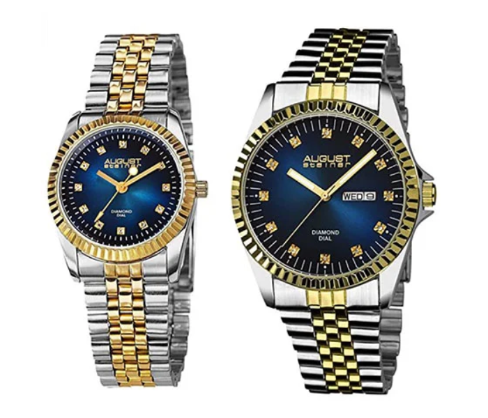 Casual Couple 1616 Watches for Women and Men Analog Quartz Wrist Watch - Blue | JPH8613