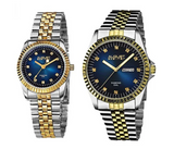 Casual Couple 1616 Watches for Women and Men Analog Quartz Wrist Watch - Blue | JPH8613