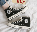 Classical High Top EU 37 Canvas Sneakers - Black | JPI6464