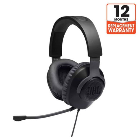 JBL | Quantum 100 Wired Over-ear Gaming Headset with a Detachable Mic - Black