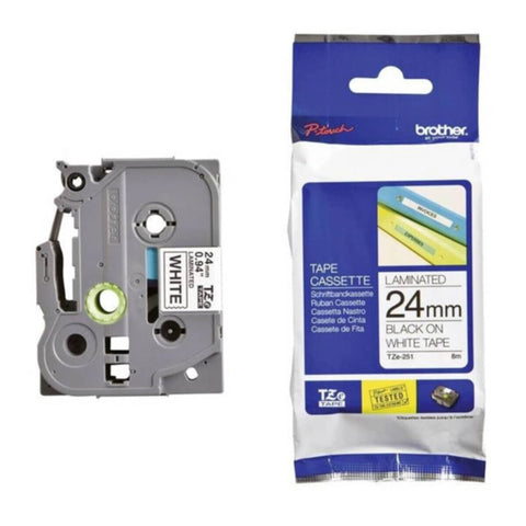 BROTHER | 24TZe 251 24mm Label Tape White