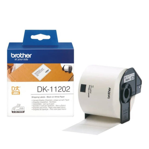 BROTHER | DK-11202 Label Roll â€“ Black on White, 62mm x 100mm for QL models
