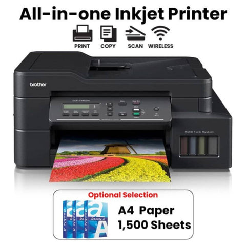 BROTHER | DCP-T820DW Wireless 3-in-1 Color Inkjet Printer
