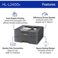 BROTHER | Mono Laser Printer | HL-L2400D