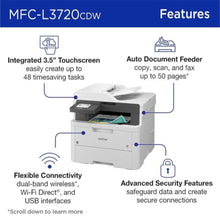 BROTHER | Color LED All-in-One Laser Printer | MFC-L3720CDW