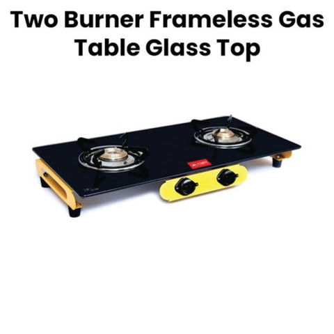Mr Light | Two Burner Frameless Gas Table Glass Top | MR GB2567GS