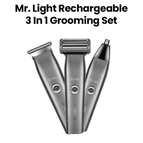 Mr Light | 3 In 1 Rechargeable Grooming Set | MR 6029