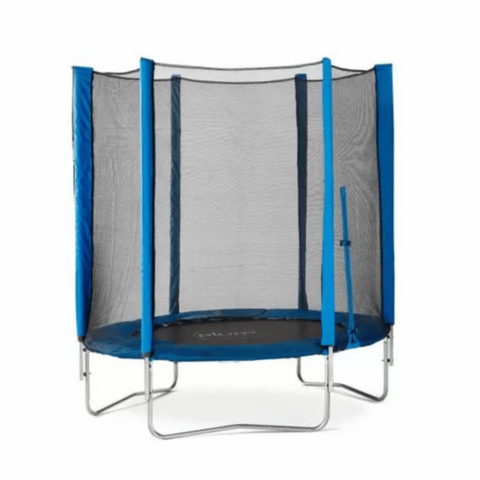 PLUM | 6Ft Junior Trampoline & Enclosure Net Blue | PLU115TOY00103