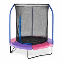 PLUM | 6Ft Junior Plus Springsafe Tramp & Enclosure - Blue/Green & Pink/Purple(Reversible) | PLU115TOY00104