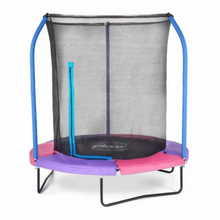 PLUM | 6Ft Junior Plus Springsafe Tramp & Enclosure - Blue/Green & Pink/Purple(Reversible) | PLU115TOY00104