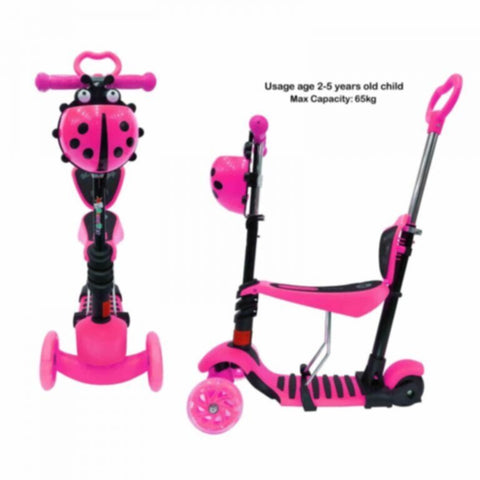 Colorful 3 Wheel Toddler Kids Scooter Pink | 306 p