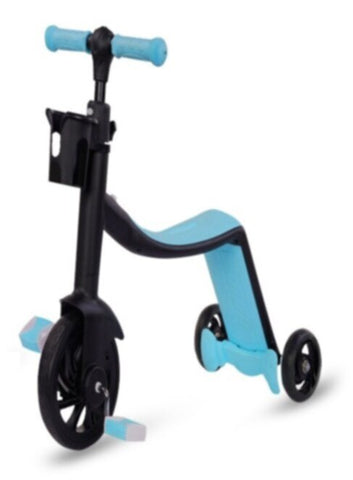 3 in 1 Kids Tricycle with Adjustable Height Blue | 306 2 b