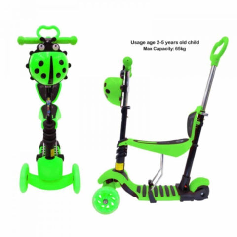 Colorful 3 Wheel Toddler Kids Scooter Green | 306 g