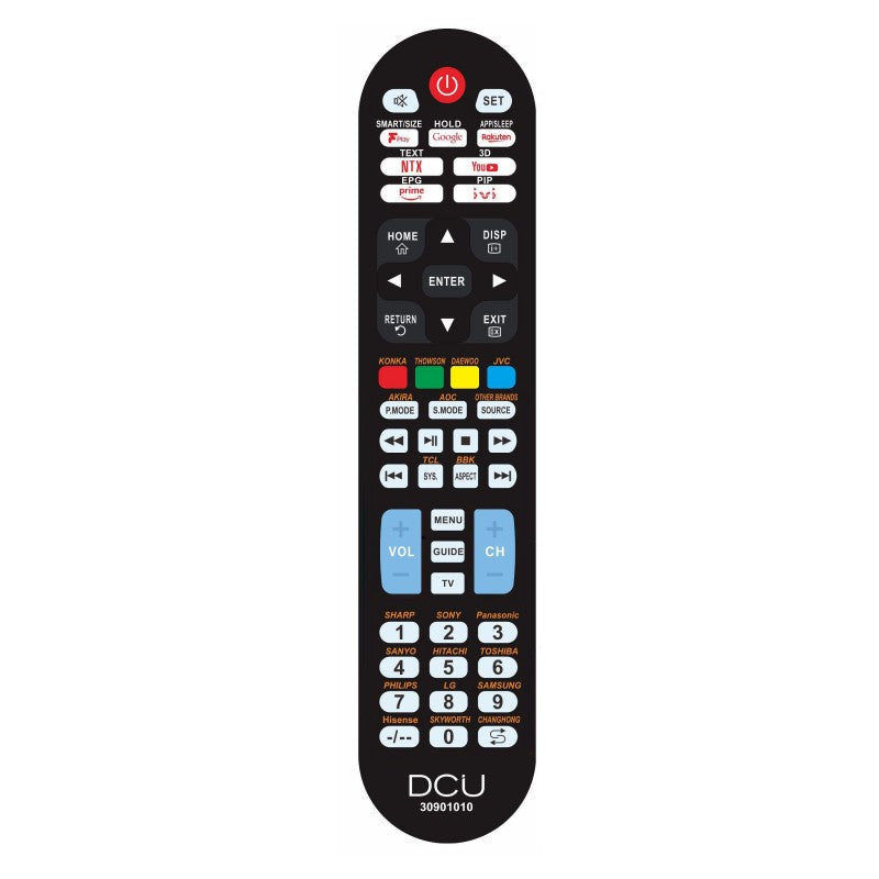 DCU | Universal remote control TV LCD LED | 30901010