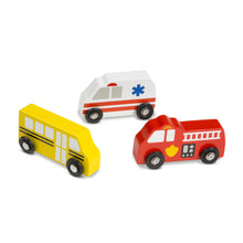MELISSA & DOUG | Wooden Town Vehicles Set 3+ Years | 46003170