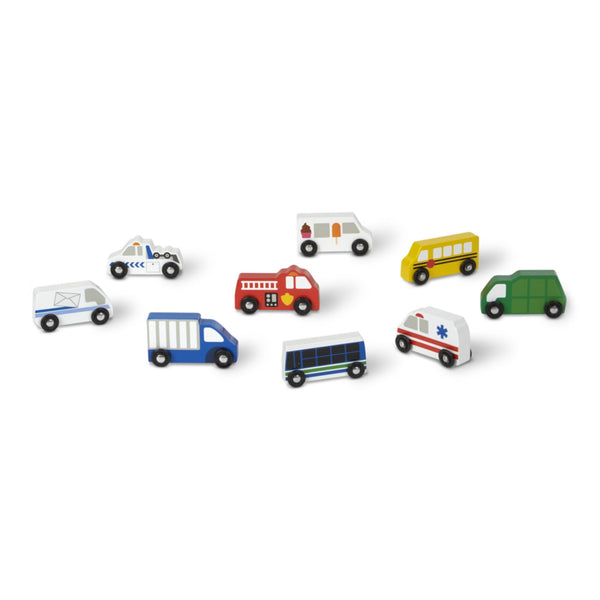 MELISSA & DOUG | Wooden Town Vehicles Set 3+ Years | 46003170