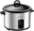 MOULINEX | Easy Rice Cooker 700W 1.8Ltr 10 Cups Capacity Silver-Black | MK123D27
