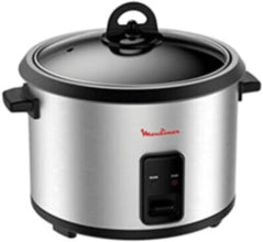 MOULINEX | Easy Rice Cooker 700W 1.8Ltr 10 Cups Capacity Silver-Black | MK123D27