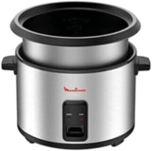 MOULINEX | Easy Rice Cooker 700W 1.8Ltr 10 Cups Capacity Silver-Black | MK123D27