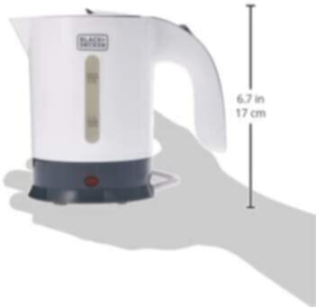 BLACK + DECKER | 0.5-litres Electric Travel Tea Kettle 650W | TR250JA-B5