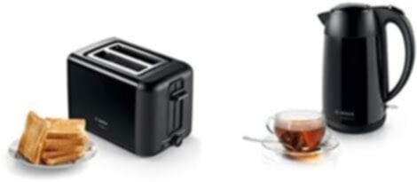 BOSCH | DesignLine 1.7Ltr Kettle Stainless Steel Black | TWK3P423GB