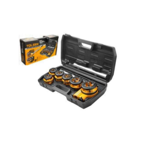 TOLSEN | 9Pcs Pipe Threading Set Industrial | 33011