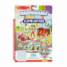 MELISSA & DOUG | Paw Patrol Restickable Stickers Flip-Flap Pad - Classic Missions | 46033253