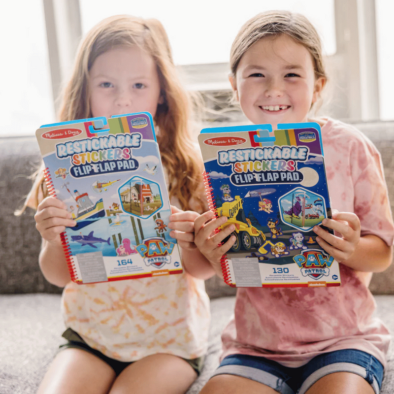 MELISSA & DOUG | Paw Patrol Restickable Stickers Flip-Flap Pad - Classic Missions | 46033253