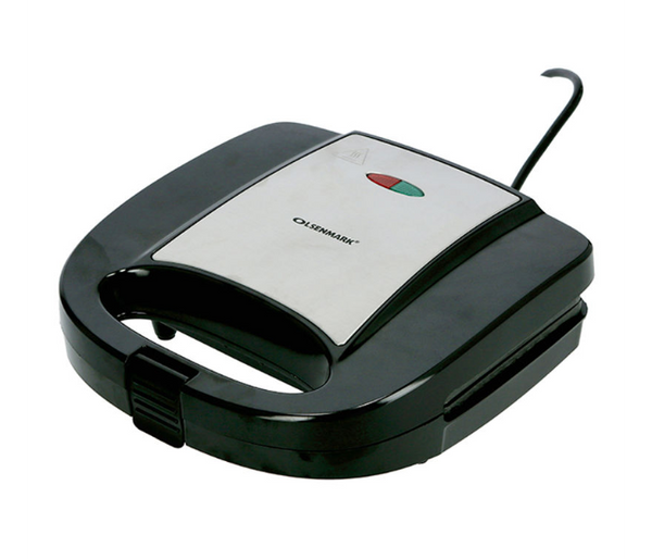 OLSENMARK | 2 Slice Grill Maker Sandwich Maker Bread Toaster Non-Stick Plates for Easy Release | OMGM2320