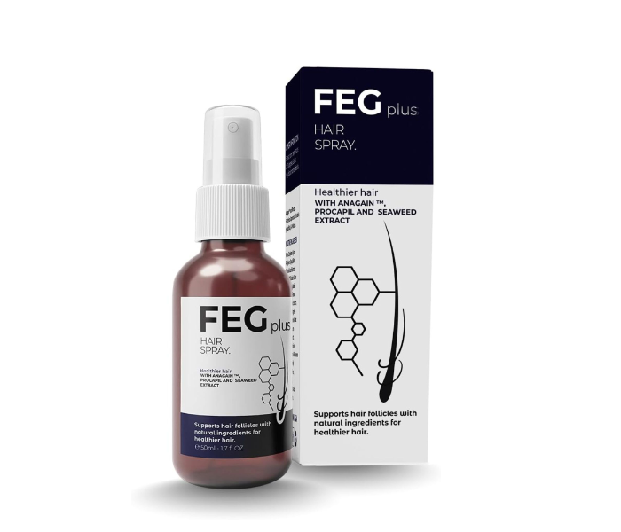 FEGPLUS Minoxidil Hair & Beard Growth Serum (50ml), Seaweed & Rosemary Extract Water, Minoxidil 5% H | JPO2835