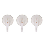 EPSILON | 3 Pcs Suction Hook Maximum Capacity 1KG Hook For Clothes Hats Scarves Kitchen Supplies | EPS1303