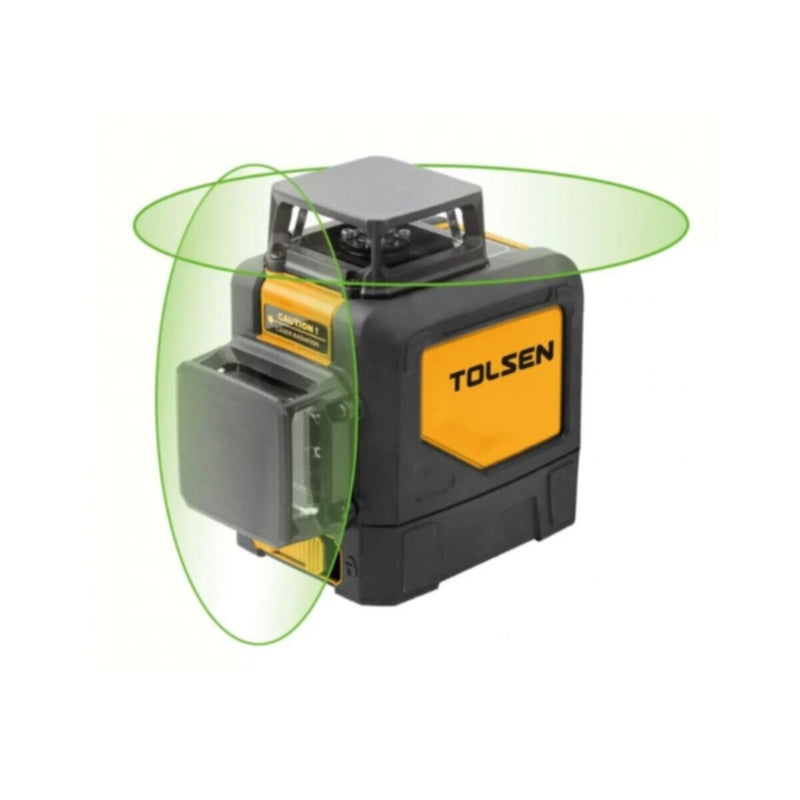 TOLSEN | Green Beam Self-Leveling Two-Plane Leveling and Alignment-Line Laser | 35154
