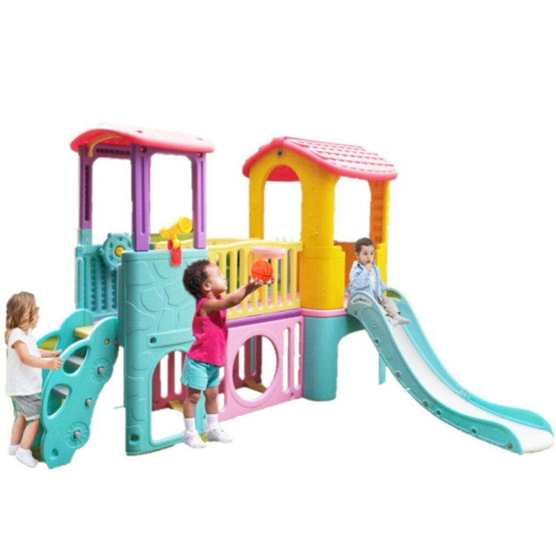 New Joyful Park Children Play House Swing Set with Slide | 358 5