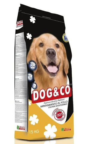DOG & CO | Adult Chicken Maintenance Dry Dog Food 15Kg | 3741