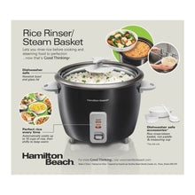 HAMILTON | Beach Rice Cooker & Steamer 1.5L 500W - Black | 37517-ME