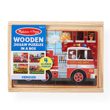 MELISSA & DOUG | Vehicles Jigsaw Puzzles in a Box 3+ years | 46003794